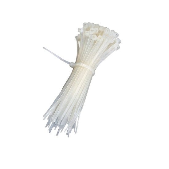 Cable Tie 100 x 1.9 MM Nylon Cable Zip Ties White (100pcs pack)