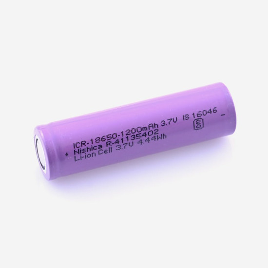 3.7V1200mAH HONGLI 18650 Rechargeable Lithium Ion Battery (Pack of 2)