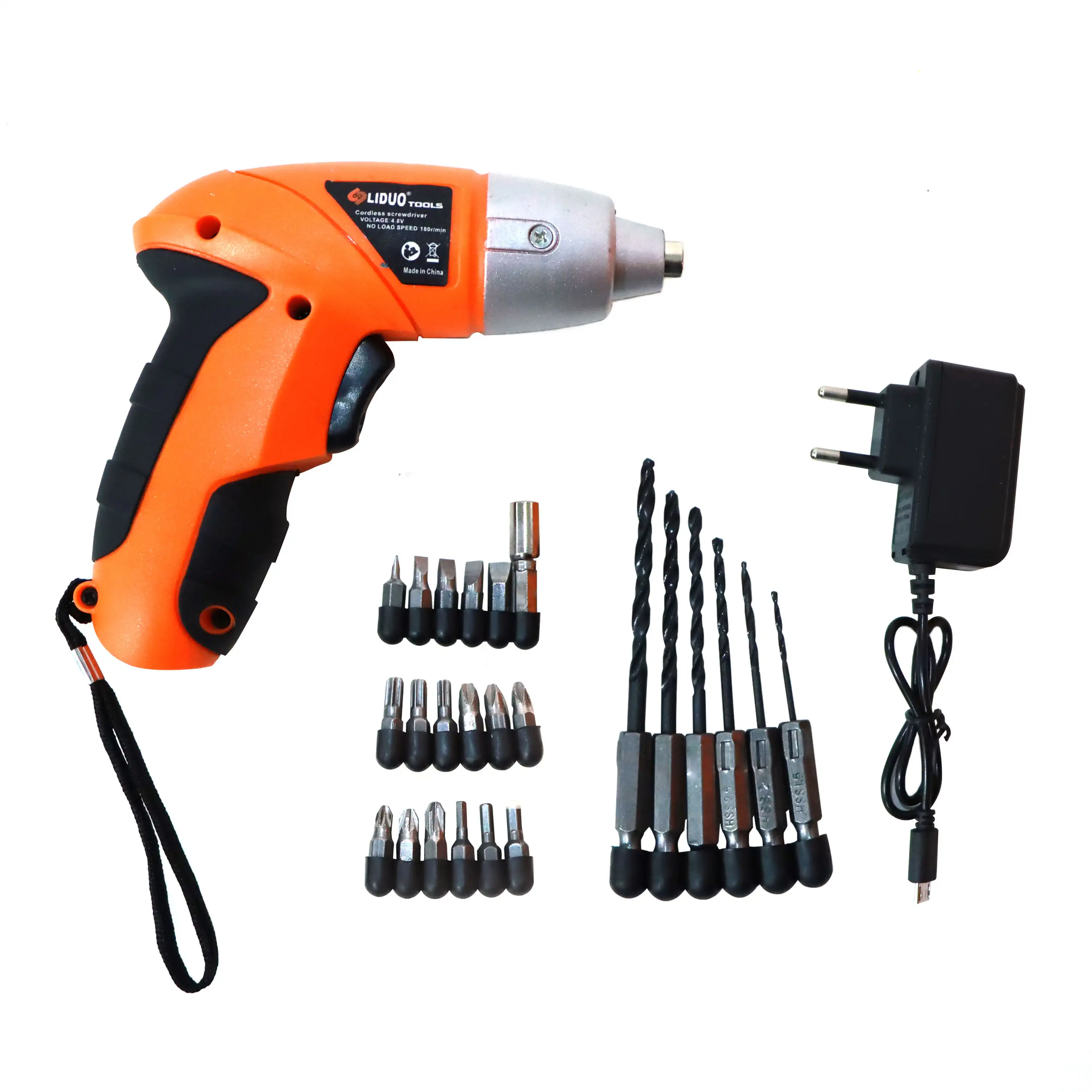 Liduo Rechargeable Cordless 4.8V Electric Screwdriver drill Machine with 24 bits